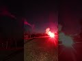 Starting a fire with a flare gun  fireworks explosion fire pyro loud gun