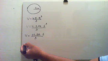 Como calcular o volume de um semi esfera?