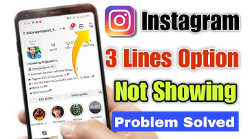 instagram three dots option not showing | instagram 3 dots not showing | instagram settings option