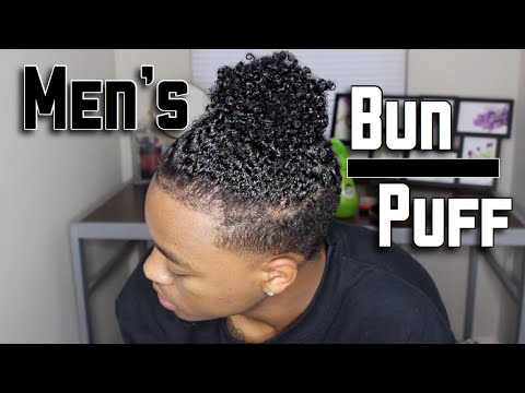 men's-natural-hair-|-man-bun/puff/ponytail