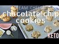 Chocolate Chip Cream Cheese Keto Cookies