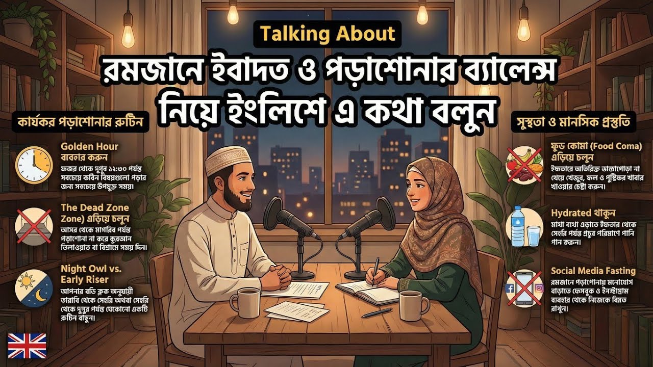 The Ultimate Ramadan Study Plan/Routine for Students| Podcast Conversation bangla to english.