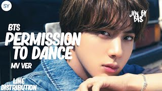 BTS ~ Permission to Dance ~ Line Distribution | MV VER