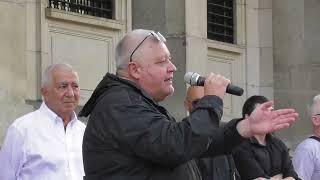 Недялко Недялков на протест Режимът си отива Левът остава! пред БНБ в гр. София... #оставка #борисов