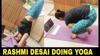 Rashmi Desai Yoga Cles,Rashmi Desai Ka Yoga Look,