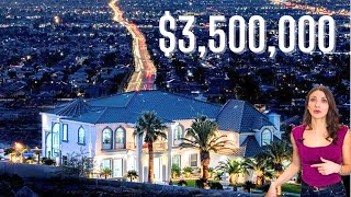 Inside A Luxury Hilltop Mansion With Insane Strip Views Las Vegas