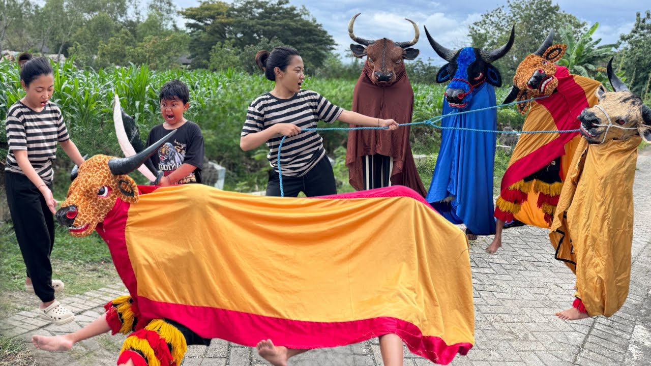 Drama lucu ngakak pool | KAK RACEL PANIK SAPI KURBANNYA KABUR SEMUA 