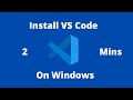 How to Install Visual Studio Code in Windows | Visual Studio Code Free Code Editor (2021)