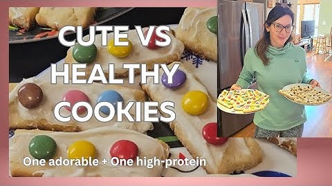 Mom vs Kid Cookies 🍪 Traffic Light Shortbread vs Healthy Protein Version!