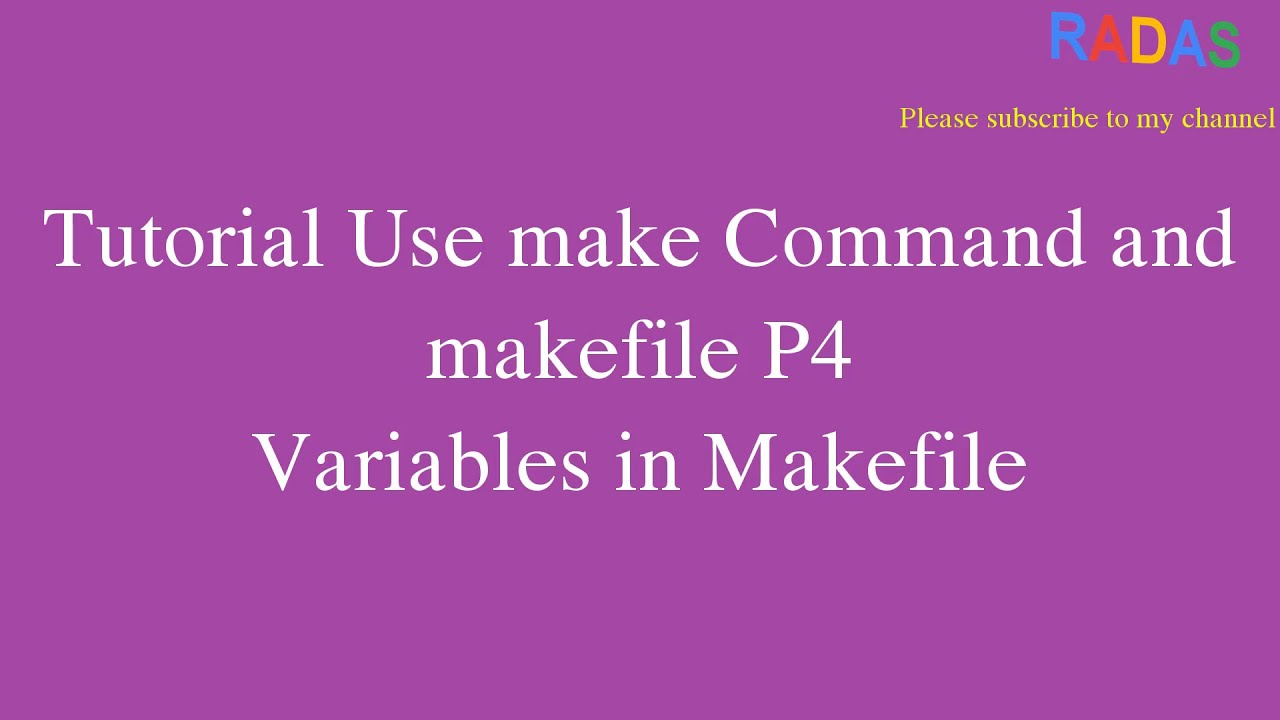 makefile assign variable command