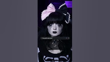 Can 𝔊𝔬𝔱𝔥𝔰 wear pink? 🎀 #goth #goths #gothic #autocomplete #autocompleteinterview #randomgothcouple