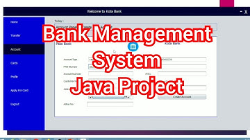 Bank Management System in Java || Java Project || Front end : Java || Back end : MySql ||