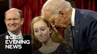 Some democrats are defending former vice president joe biden after two
women accused him of touching them inappropriately. is expected to
announce he's...