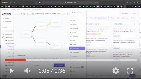 Mind-mapping feature in ClickUp