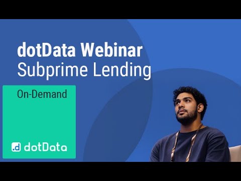 Mastering Subprime Lending Analytics with dotData - Hari Narayanan