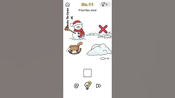 Find the sled No.11 #brainout#helpsanta#gaming