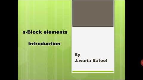 introduction of s-Block elements chemistry 12th class chapter 2  in urdu/hindi