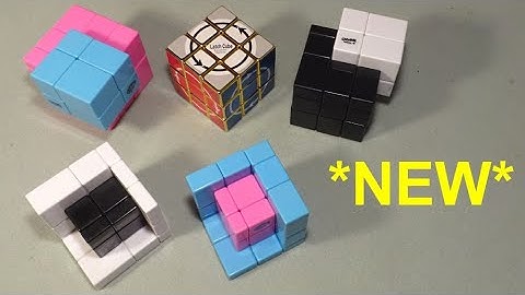 *New* Metallised Gold Latch Cube & Mirror Illusion puzzles (unboxing, reviews, solve, disassembly)