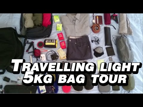 Travelling Light 5kg (11lbs) backpack tour
