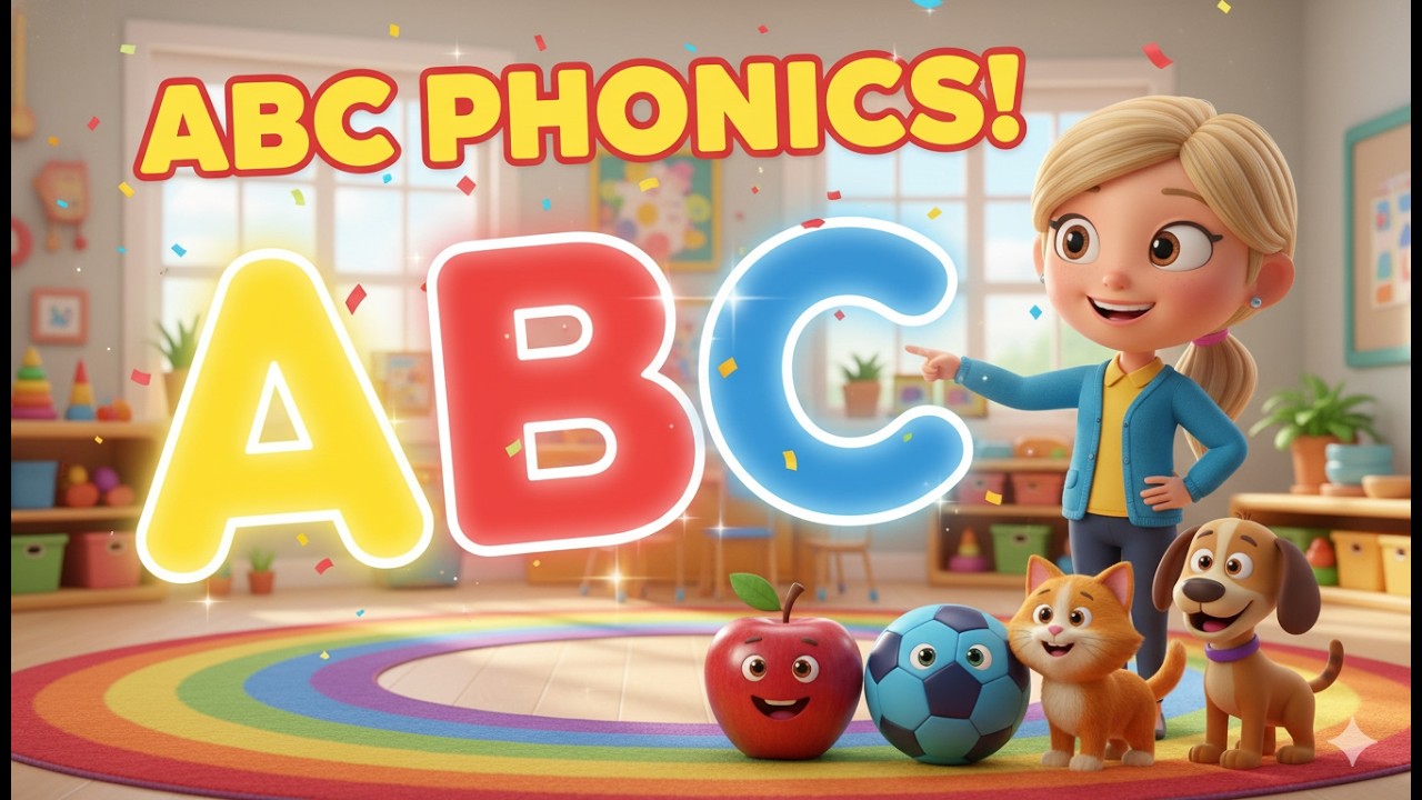 ABC Phonics Song for Kids | A to Z Letter Sounds with Fun Animation 🎵 ...
