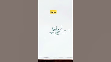 Calligraphy Signature | Nuha | sk cursive art