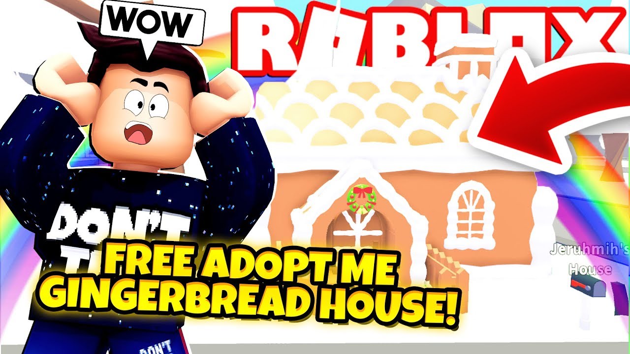 How To Get A Free Gingerbread House In Adopt Me New Adopt Me Gingerbread House Update Roblox - roblox gingerbread head roblox free bundles