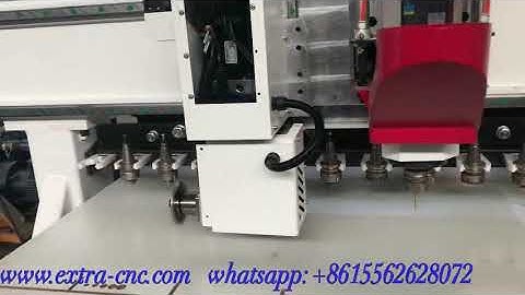 Linear auto tools changer Wood cnc router with a row saw blade