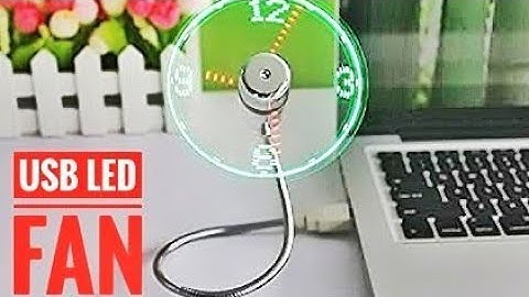 🔥🔌USB led light 🕑clock fan 🌀