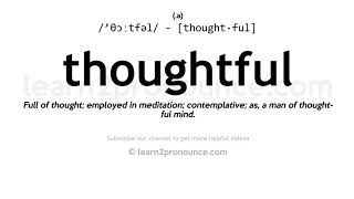 Pronunciacin De Considerado  Definicin De Thoughtful