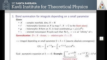 Linear resurgence and topology of Lefschetz thimbles ▸ Maxim Kontsevich #RESURGENT #KITP