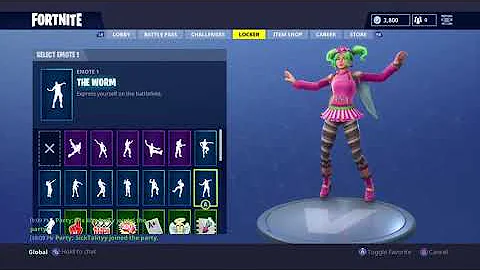 Fortnite Battle Royale NEW "Zoey" Showcased with 30 Dances/Back Blings Season 4