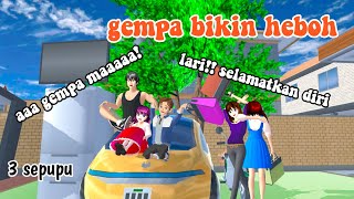 GEMPA BIKIN HEBOH|| 3 SEPUPU||DRAMA SAKURA SCHOOL SIMULATOR||