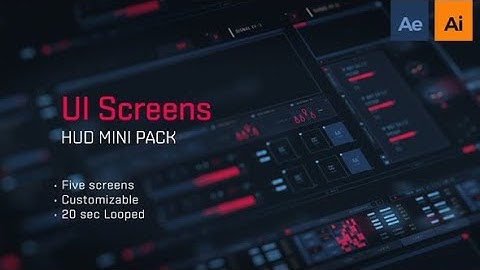 After Effects Template - HUD UI Screens #AfterEffectsTemplate #Videohive