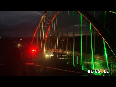 Passerella ciclopedonale sul Tevere- inaugurazione a Torgiano