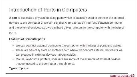 Computer- Class IV Chapter- 1 (2 ND Part) By Sanjay Sharma