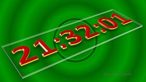 MatsClock 240085 - Free PowerPoint Digital Clock PPT Timer