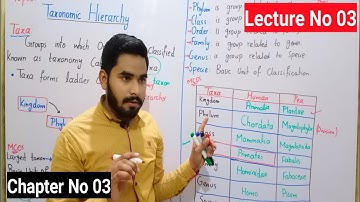 Taxonomy Hierarchy Class 9 In Urdu | Classification Of Human And Pea Plant Class 9 | Lec# 03 | Ch# 3