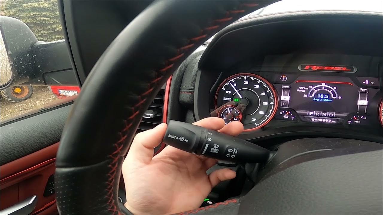 How to Enable or Disable Front Windshield Wipers in Dodge RAM REBEL