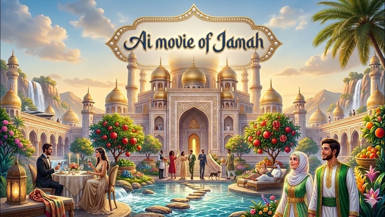 Jannah Ai animation (Urdu+English) | Imafshannn01 | #jannat #ai #viral #subscribe 