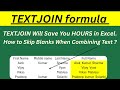 TEXT Join Formula |How to use Textjoin  formula |Complete information Textjoin formula | MB Excel