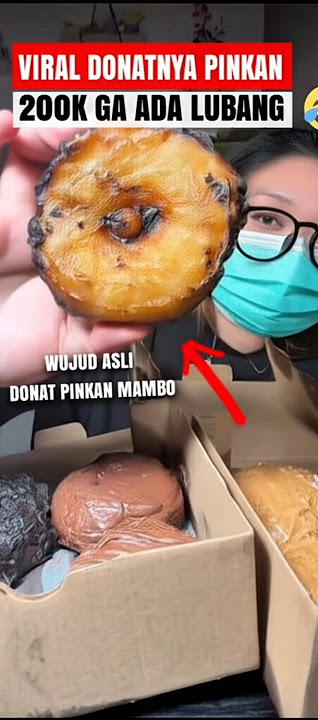 WUJUD ASLI DONAT PINKAN MAMBO YG VIRAL #pinkanmambo #donatpinkanmambo
