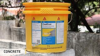 Sika CoolCoat (Heat Reflective coating)  #sika #waterproofing #viral #constructionchemicals
