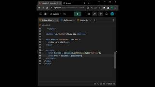 javascript "click" event