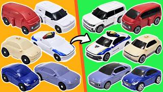 또봇 미니 그레이트식스 경찰차 자동차 SUV 변신 합체 모음 Tobot Robot Toys Combine