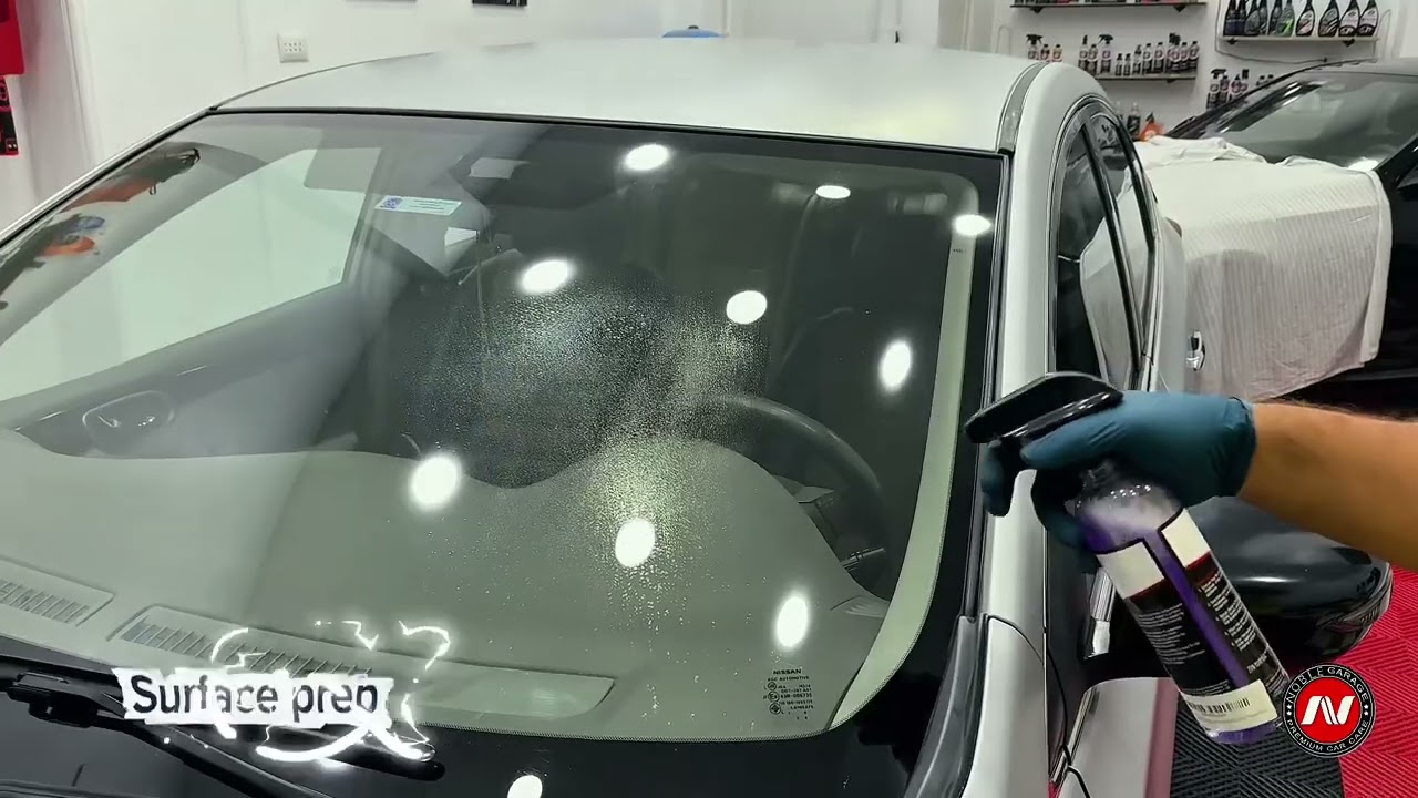 "Shocking Before & After! Car Glass Scratch Removal Tutorial"😲