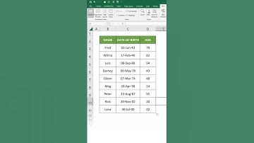 How to Calculate Age in Excel #shorts #exceltutorial  #excel