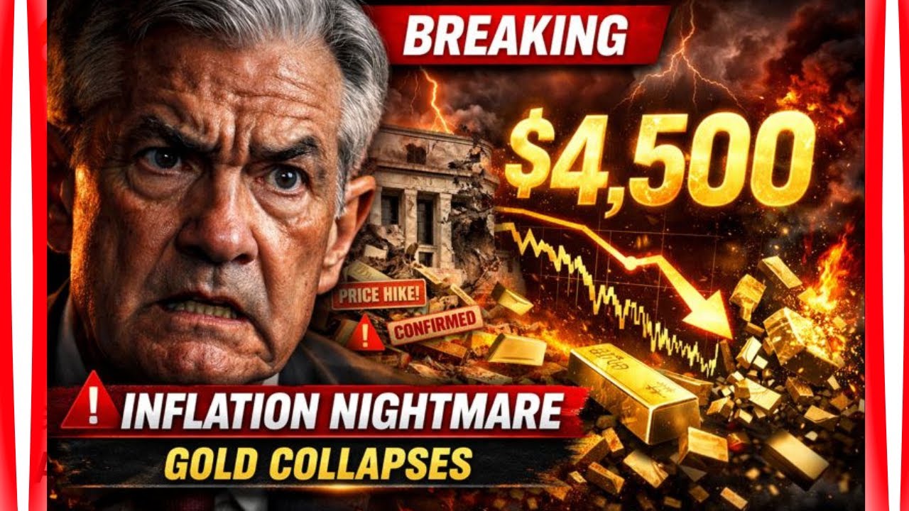 BREAKING: $4,500 Gold Crash CONFIRMS Inflation NIGHTMARE After Powell Exit!