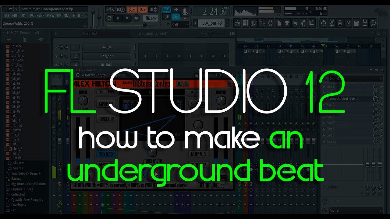 How to Make an Underground Rap Beat | FL Studio 12 - YouTube