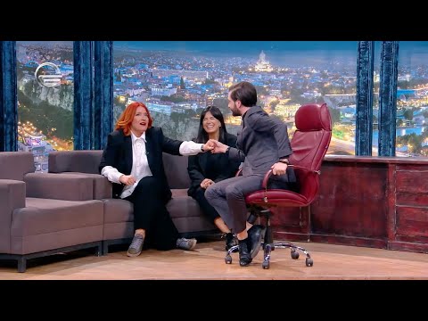 ნანუკა გულუა და სალომე შარვაძე \"ჩვენთან ერთად\" ღამის შოუში