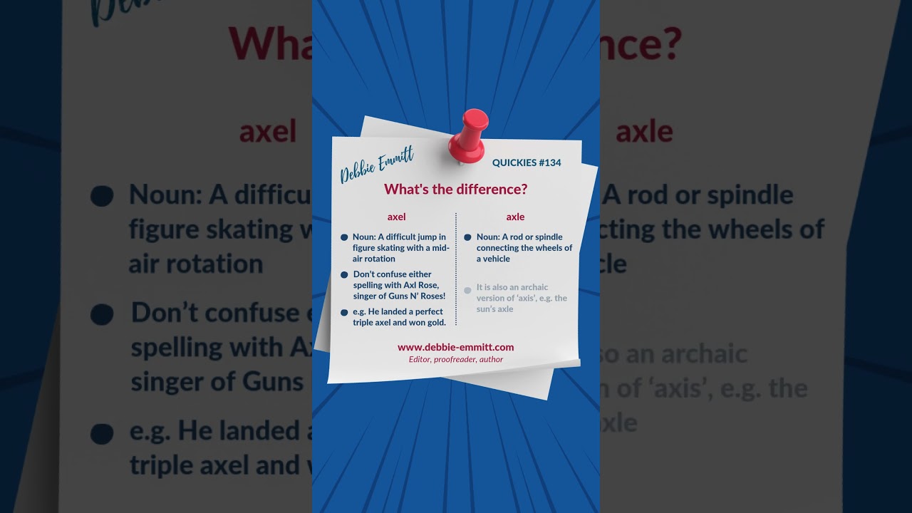 axel or axle? | Tricky Quickies 134 